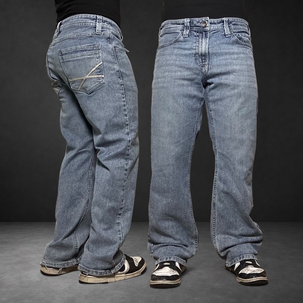 TK Axel Slim Bootcut Jeans Light Wash Blue Skater Y2K Size 36x30